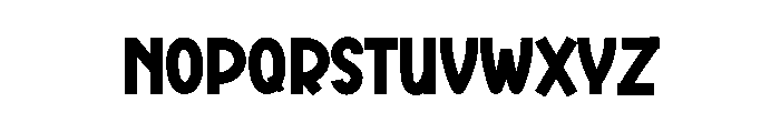 Bigday Font UPPERCASE