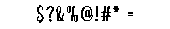 Bigfamily Font OTHER CHARS