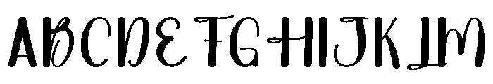 Bigfamily Font UPPERCASE