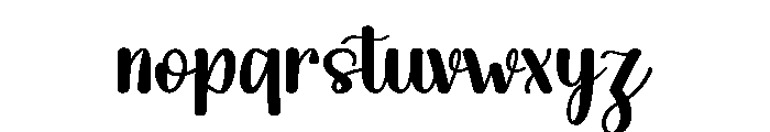 Bigfamily Font LOWERCASE