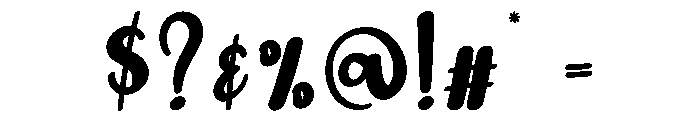 Bighter Font OTHER CHARS