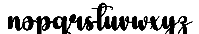 Bighter Font LOWERCASE