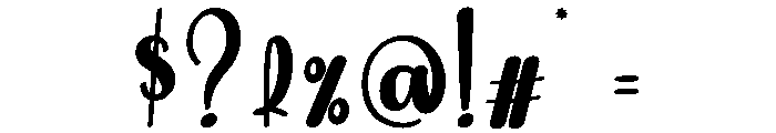 Bigkite Font OTHER CHARS