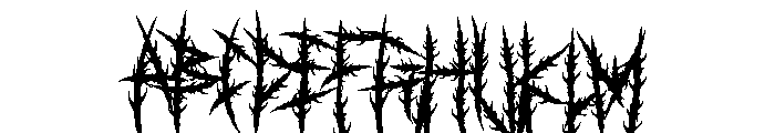 Bigmad Font UPPERCASE