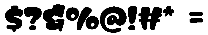Bigover Font OTHER CHARS