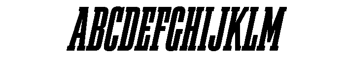 Bigplace Caps XBd XCn Obl Font UPPERCASE