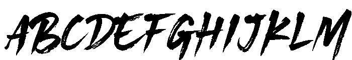 Bigruns Personal Use Only Reg Font UPPERCASE
