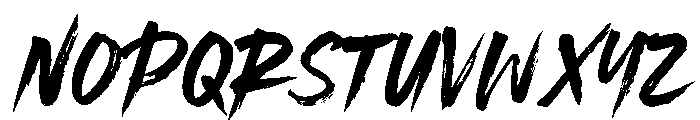 Bigruns Personal Use Only Reg Font UPPERCASE