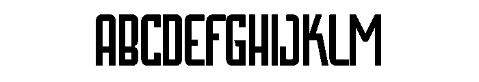 Bigwhale Condensed Font UPPERCASE