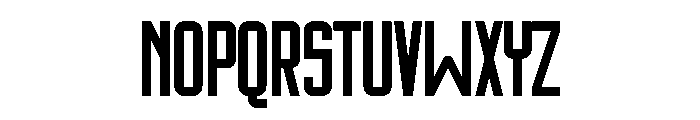 Bigwhale Condensed Font LOWERCASE