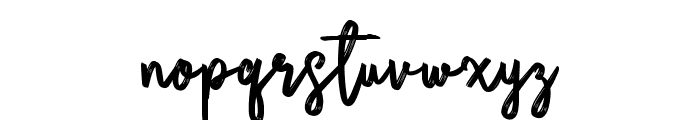 Bikarosta Script Font LOWERCASE