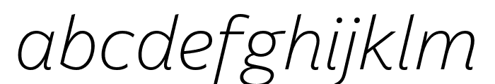 Billie DEMO Light Italic Font LOWERCASE