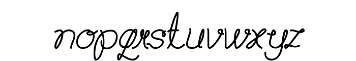 Billy Jean Style Font LOWERCASE
