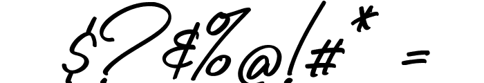 Billy Signature Italic Font OTHER CHARS