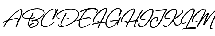 Billy Signature Italic Font UPPERCASE