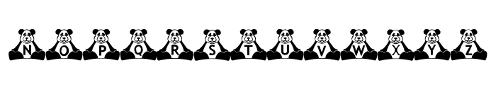 BillyBears Panda Font UPPERCASE