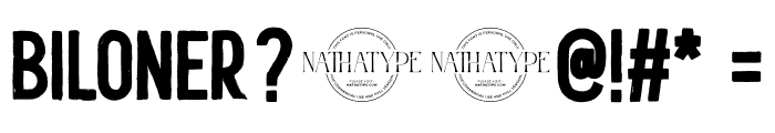 Biloner Font OTHER CHARS