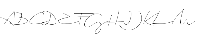 Biloxi Thin Font UPPERCASE