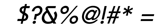 Bimini Italic Font OTHER CHARS