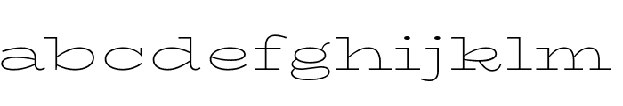 BioRhyme Expanded ExtraLight Font LOWERCASE