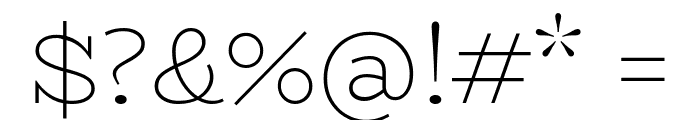 BioRhyme-ExtraLight Font OTHER CHARS