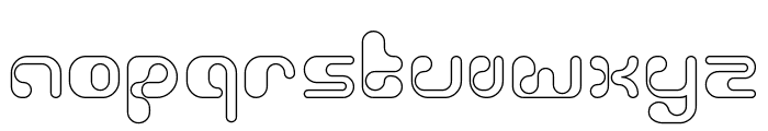 Biological-Hollow Font LOWERCASE