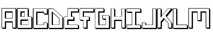 Bionic Type Shadow Font UPPERCASE