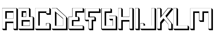 Bionic Type Shadow Font LOWERCASE