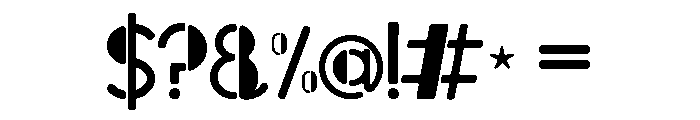 Bipolar Font OTHER CHARS