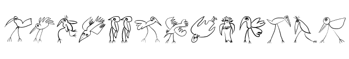 Birds-Relaunch Font UPPERCASE