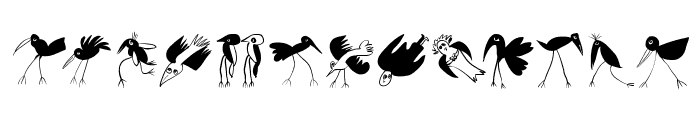 Birds-Relaunch Font LOWERCASE