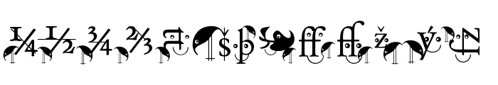 BirdsWithTypes Font LOWERCASE