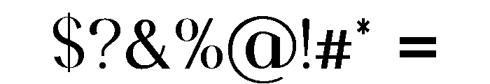 Birgine Font OTHER CHARS