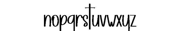 Birth Font LOWERCASE
