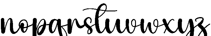Birthday Cute Font LOWERCASE