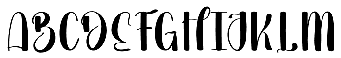 Birthday December Font UPPERCASE