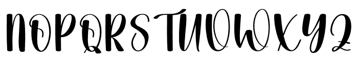 Birthday December Font UPPERCASE