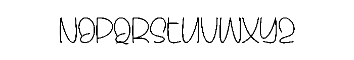 Birthday Party2 Font UPPERCASE