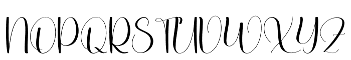 Birthday Scedule Font UPPERCASE