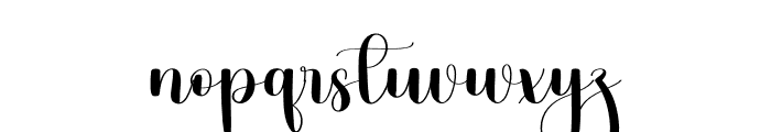Birthday Scedule Font LOWERCASE
