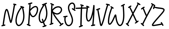 Birthday Song Font UPPERCASE