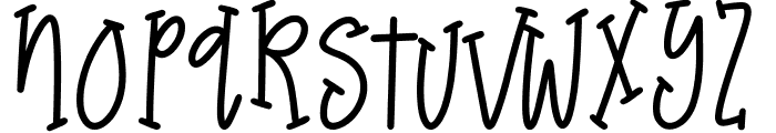 Birthday Song Font LOWERCASE