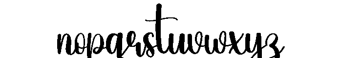 Birthday Valentine Font LOWERCASE
