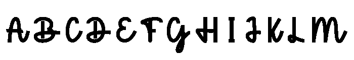 Birthday1 Font UPPERCASE