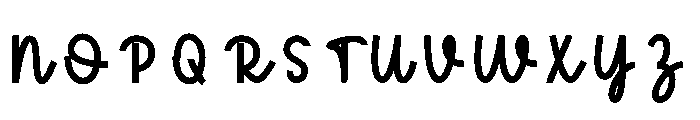 Birthday1 Font UPPERCASE