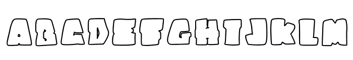 Bisho Graffiti Stone Regular Font UPPERCASE