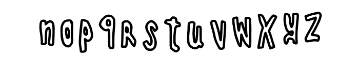 Bisho Graffiti Stone Regular Font LOWERCASE