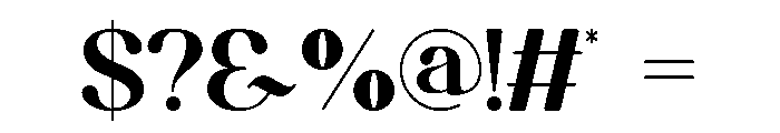 Bisoca Font OTHER CHARS