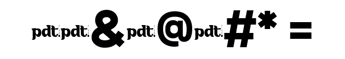 Bitcoa Trial Regular Font OTHER CHARS