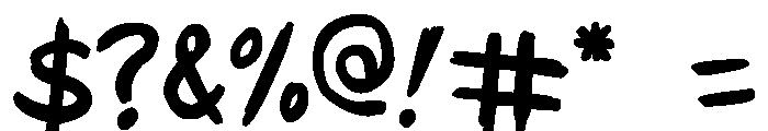 Bite and Slash Regular Font OTHER CHARS